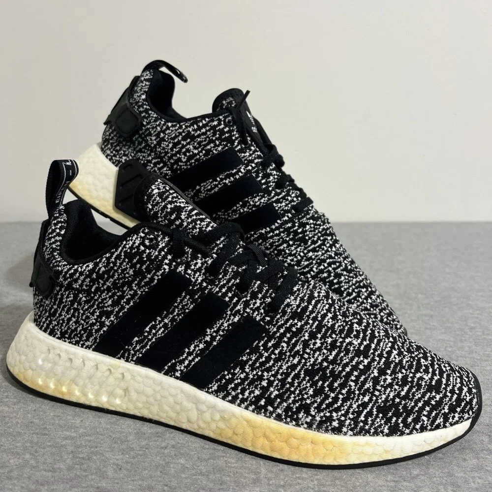 Adidas NMD R2‎ Oreo Running Shoes Mens Size 12 Sneakers B22631